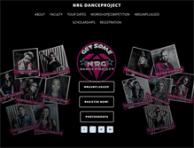 Tablet Screenshot of nrgdanceproject.com